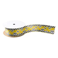 Yellow Taxi Cab New York Taxi Driver Satin Ribbon