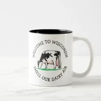 Wisconsin Cow Dairy Farmer Humor Coffee Mug