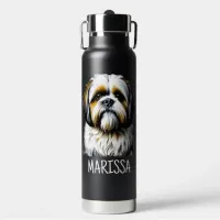 Personalized Shih Tzu | Dog Mom Water Bottle