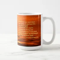 Sunset Orange Golden Sky Sea of Gold Inspiration Coffee Mug