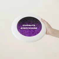 Purple Glitter on Black Dominate Everywhere | Wham-O Frisbee