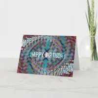 Abstact Birthday Illusion Card