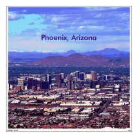 Phoenix Arizona Skyline in Daytime Wall Decal