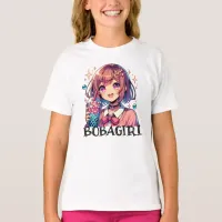 Cute Anime Girl Holding Bubble Tea T-Shirt