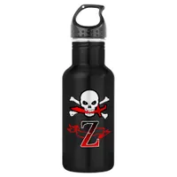 Jolly Roger Z Monogram Initial Water Bottle