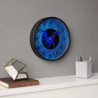 Blue Dinosaur Hide Clock