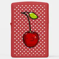 Retro Cherry Red Zippo Lighter