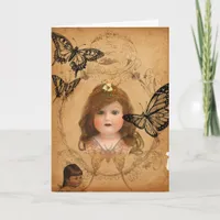 Antique Dolls Birthday Card