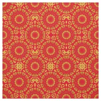 Faux Gold and Red Stylish Chic Decorative Pattern Fabric