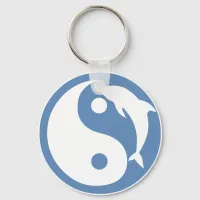 Dolphin Yin Yang Keychain