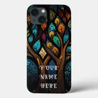 Tree of Life Mosaic Glass iPhone 13 Case