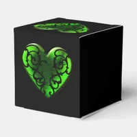 Goth St. Patrick's Day Green Heart Box