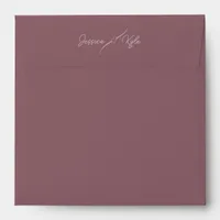 Dusty Red Solid Stationery Colored Envelope