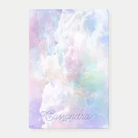 Dreamy Clouds and Stars Personalized Post-it Notes