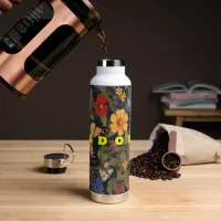 Wildflower With Butterfly Garden Water Bottle