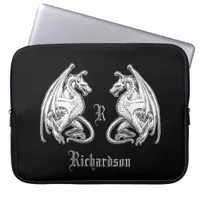 Personalized Winged Dragons  Laptop Sleeve