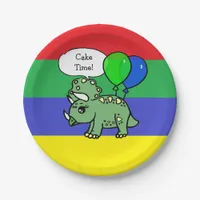 T-Rex Dinosaur Themed Birthday Plates