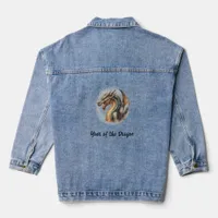 A Dragon Watercolor Year of the Dragon Denim Jacket