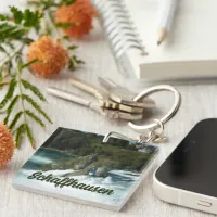 Schaffhausen Scenic Rhine Falls in Switzerland Keychain