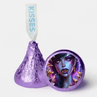 Vampire with Gold Eyes and Teeth Halloween Hershey&#174;'s Kisses&#174;