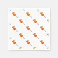 Watercolor Tequila Sunrise Cocktail Napkins