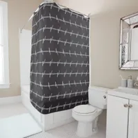 Barbed Wire Design Shower Curtain