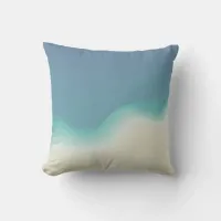 Beach Color Blend Throw Pillow