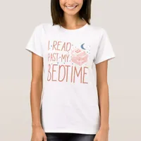 Vintage "I Read Past My Bedtime" Funny Book Lover T-Shirt