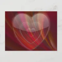 Multi-Colored Heart Postcard