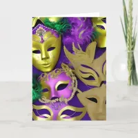 Purple and Gold Mardi Gras Masks