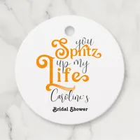 Aperol Spritz Cocktail Italian Style Bridal Shower Favor Tags