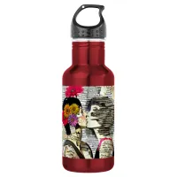 Two Women in Love | Pride Kiss Stainless Steel Water Bottle