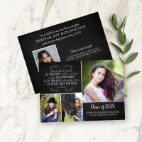 Rustic Christian Graduation Announcement Verse