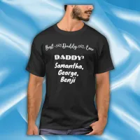 Fathers Day Best Dad Ever typography | T-Shirt