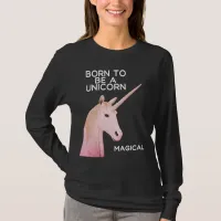 Born to Be a Unicorn Statue Head and Magical T-Shirt