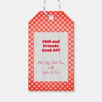 Friendsgiving Potluck Chili Cook Off Thanksgiving Gift Tags