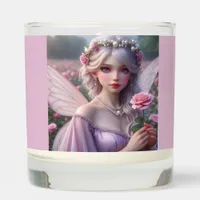 Beautiful June Fairy in Roses Scented Candle