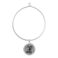 Monarchia "X" Monogram Bangle Bracelet with Charm