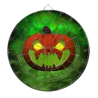 Spooky Evil HalloweenPumpkin Dartboard With Darts