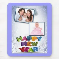 Happy New Year's Add Your Photo Mouse Pad