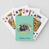 Resting Dairy Cow, Kalona, Iowa Poker Cards