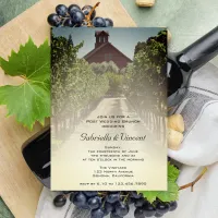 Vineyard and Red Barn Post Wedding Brunch Invitation