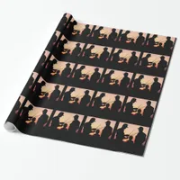 Farmers and Sunset Wrapping Paper