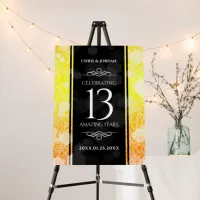 Elegant 13th Citrine Wedding Anniversary Foam Board
