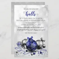 Budget Navy Decking New Halls Moving Holiday Card