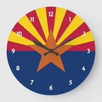 Arizona State Flag Large Clock