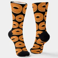 Cool Bagels Pattern Socks