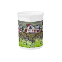 Transylvania, Romania, Picturesque Painted Scenery Drink Pitcher