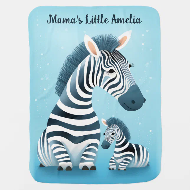 Mommy and baby Zebra | Animal | Baby Blanket