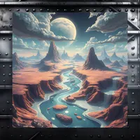 Surreal Ethereal Landscape | Magical World Metal Print